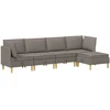 Modulinė sofa su laikymo vieta 5 pcs Taupe Audinys