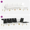 Modulinė sofa su laikymo vieta 5 pcs Balta Audinys