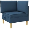 Modulinė sofa su laikymo vieta 5 pcs Mėlyna Audinys