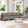 Modulinė sofa su laikymo vieta 5 pcs Taupe Audinys