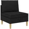Modulinė sofa su laikymo vieta 5 pcs Juoda Audinys