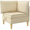 Modulinė sofa su laikymo vieta 5 pcs Kreminė Audinys