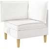 Modulinė sofa su laikymo vieta 6 pcs Balta Audinys