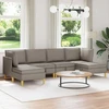 Modulinė sofa su laikymo vieta 6 pcs Taupe Audinys