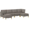 Modulinė sofa su laikymo vieta 6 pcs Taupe Audinys
