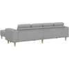 Svetainės sofa 3 pcs Debesų pilka 250 x 188 x 76 cm Poliesteris