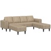 Svetainės sofa 3 pcs Šviesiai pilka