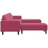 Svetainės sofa 3 pcs Vyno raudona 250 x 188 x 76 cm