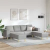 Svetainės sofa 3 vnt. Debesų pilka Poliesteris
