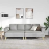 Svetainės sofa 3 vnt. Debesų pilka Poliesteris