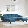 Svetainės sofa 3 vnt. Mėlyna