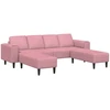 Svetainės sofa 3 vnt. Rožinė