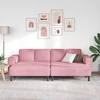 Svetainės sofa 3 vnt. Rožinė