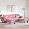 Svetainės sofa 3 vnt. Rožinė