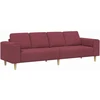 Svetainės sofa Vyno raudona 250 x 77 x 76 cm Poliesteris