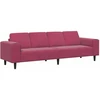 Svetainės sofa Vyno raudona 250 x 77 x 76 cm
