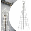Šviečianti Kalėdų eglutė, 180cm, 220 šaltų LED, kūgio formos