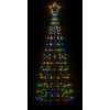 Šviečianti Kalėdų eglutė, 180cm, 220 spalvotų LED, kūgio formos