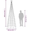 Šviečianti Kalėdų eglutė, 300cm, 570 šiltų LED, kūgio formos