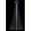 LED Kalėdų eglutė 447 LED Šalta Balta 250 cm