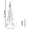 LED Kalėdų eglutė su smaigaliais 1534 LED Šiltai balta 500 cm