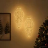 Šviečiantis kalėdinis dekoras 2 vnt. 640 LED Šilta balta