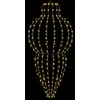 Šviečiantis kalėdinis dekoras 2 vnt. 640 LED Šilta balta