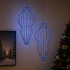 Šviečiantis kalėdinis dekoras 2 vnt. 640 LED Mėlyna