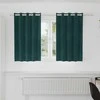 Užtemdymo užuolaidos 2 pcs Tamsiai žalia 140 x 140 cm Aksomas