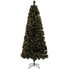 Šviesolaidinė kalėdinė eglutė 210 cm 24 LED Šilta balta PVC