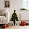 Šviesolaidinė kalėdinė eglutė 64 cm 12 LED Šilta balta PVC