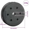 Svoriai 4 pcs 10 kg Juodas Cementas ir geležies smėlis