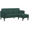 Sofa Sofos komplektas su pagalve Tamsiai žalia Poliesteris