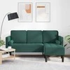 Sofa Sofos komplektas su pagalve Tamsiai žalia Poliesteris