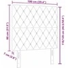 Galvūgalis Šviesiai žalia pilka 100 cm Aksomas