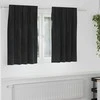 Užtemdymo užuolaidos 2 pcs Juoda 140 x 140 cm Aksomas