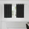 Užtemdymo užuolaidos 2 pcs Juoda 140 x 140 cm Aksomas