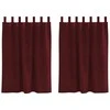 Užtemdymo užuolaidos 2 pcs Vyno raudona 140 x 140 cm Aksomas