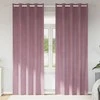 Užtemdymo užuolaidos 2 pcs Tamsiai rožinė 140 x 225 cm Aksomas