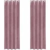 Užtemdymo užuolaidos 2 pcs Tamsiai rožinė 140 x 225 cm Aksomas