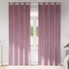 Užtemdymo užuolaidos 2 pcs Tamsiai rožinė 140 x 225 cm Aksomas