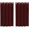 Užtemdymo užuolaidos 2 pcs Vyno raudona 140 x 140 cm Aksomas