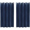 Užtemdymo užuolaidos 2 pcs Tamsiai mėlyna 140 x 140 cm Aksomas