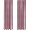 Užtemdymo užuolaidos 2 pcs Tamsiai rožinė 140 x 245 cm Aksomas