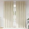 Užtemdymo užuolaidos 2 pcs Kreminė 140 x 245 cm Aksomas