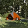 Teepee palapinė 4-iems asmenims 4 asmeniui Pilka ir oranžinė