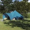 Teepee palapinė 5 žmonėms Mėlyna ir Pilka 415 x 415 x 247 cm