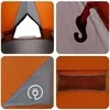 Teepee palapinė 8 asmenims Pilka ir oranžinė 490 x 410 x 210 cm