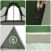 Teepee palapinė 5 žmonėms su stogu Žalia 545 x 450 x 295 cm