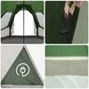 Teepee Palapinė 8 Asmenims su stogu Žalia 720 x 465 x 295 cm